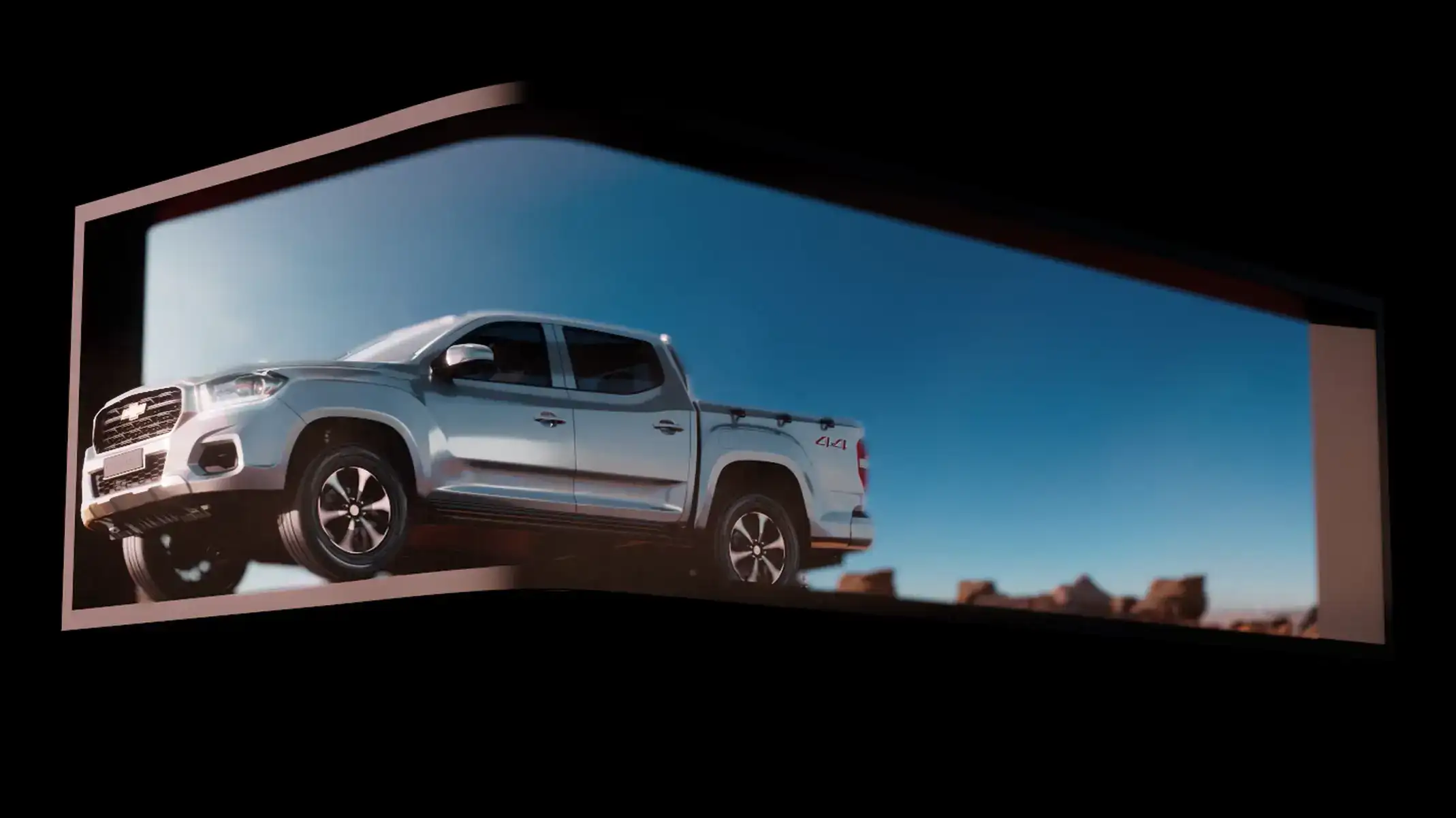 Neural rendering aesthetic for large-scale spatial visuals