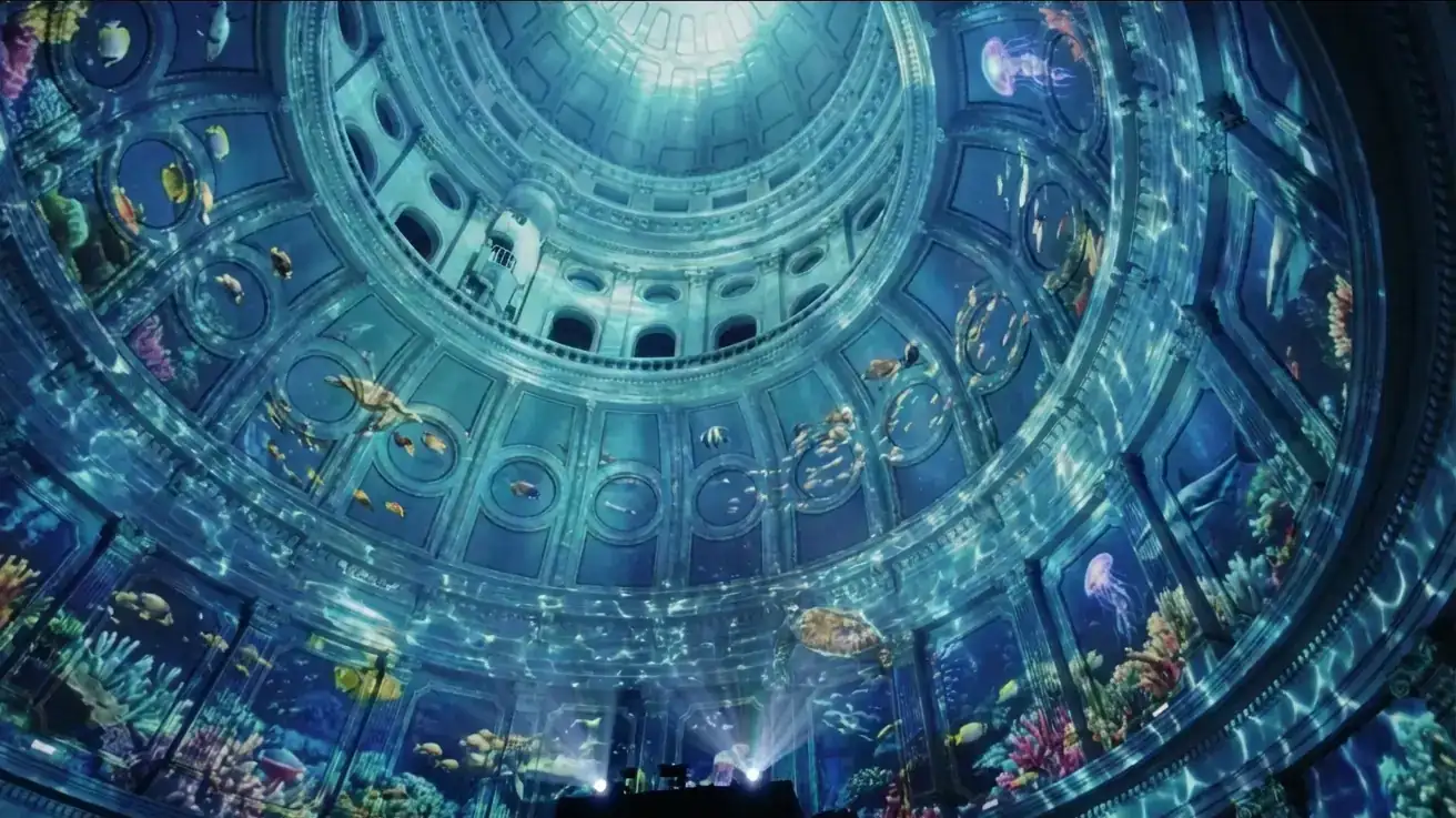 Immersive fulldome environment render